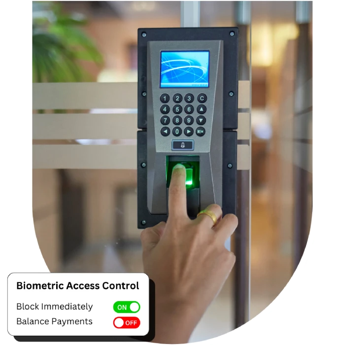 Biometric Check-in/Check-out Screenshot